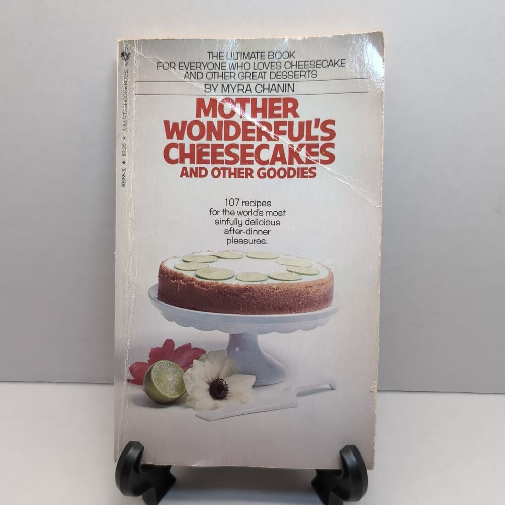 Mother Wonderful's Cheesecakes Myra Chanin 1982 Signed Paperback Bantam Cookbook